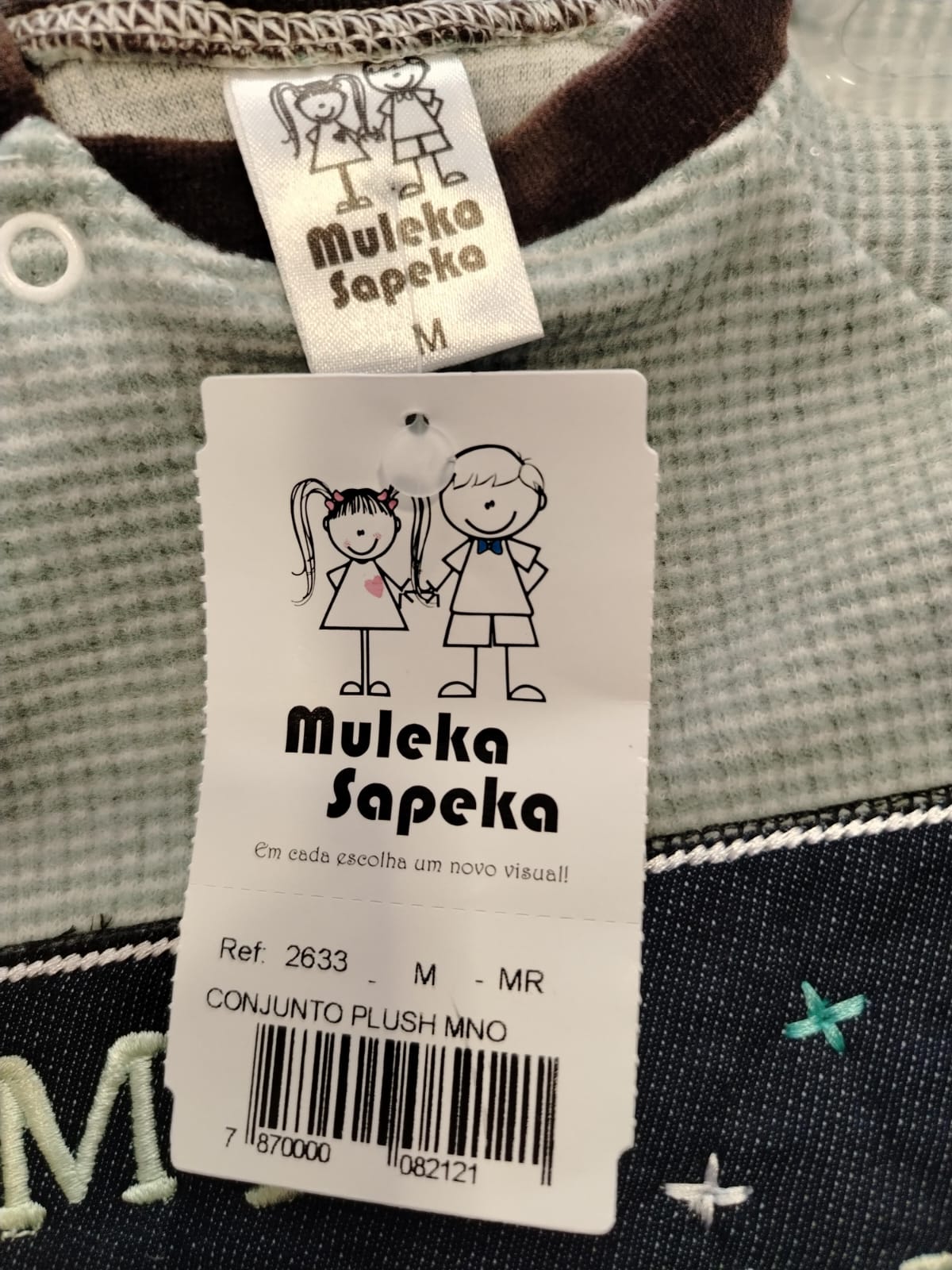 Conjunto Infantil Muleka Sapeka (Blusa 'My Friends' + Calça) Ref. 2633 Tam M - Imagem 6