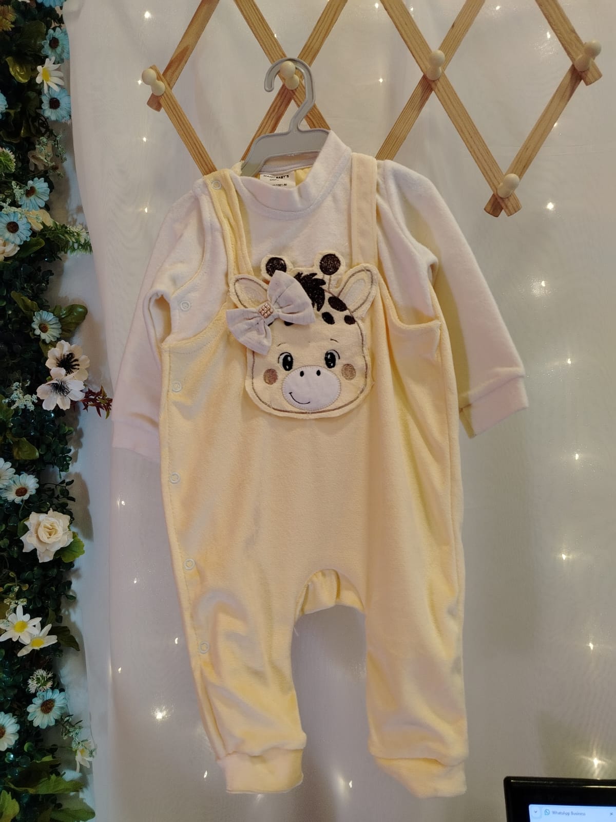 Macacão Infantil Flecce Girafa Manu Baby's Ref. 124 Tam M - Imagem 3