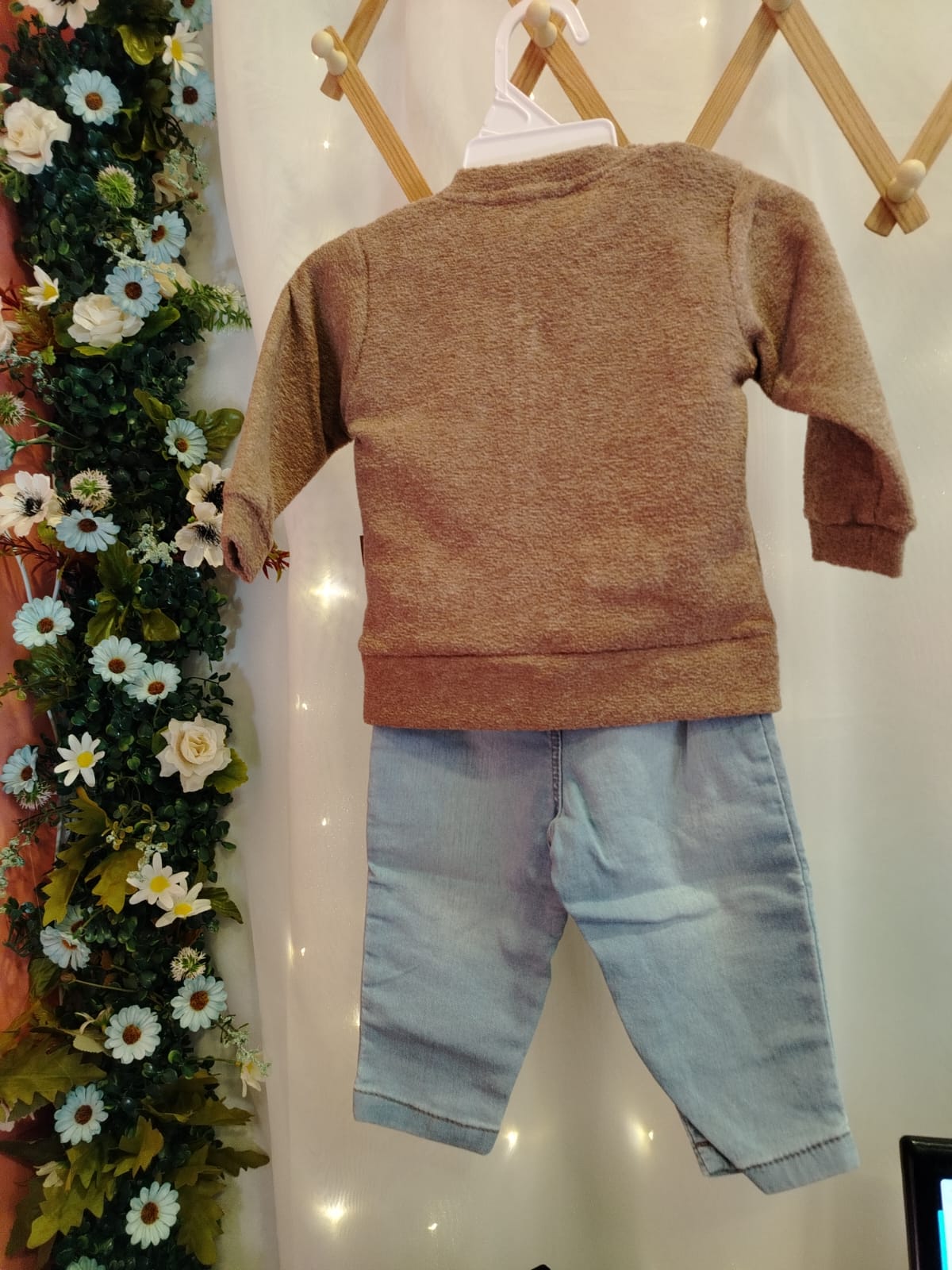 Conjunto bebê Microsoft e Jeans Fox Caqui Baby Doces Momentos Ref. 6918 Tam P - Imagem 4