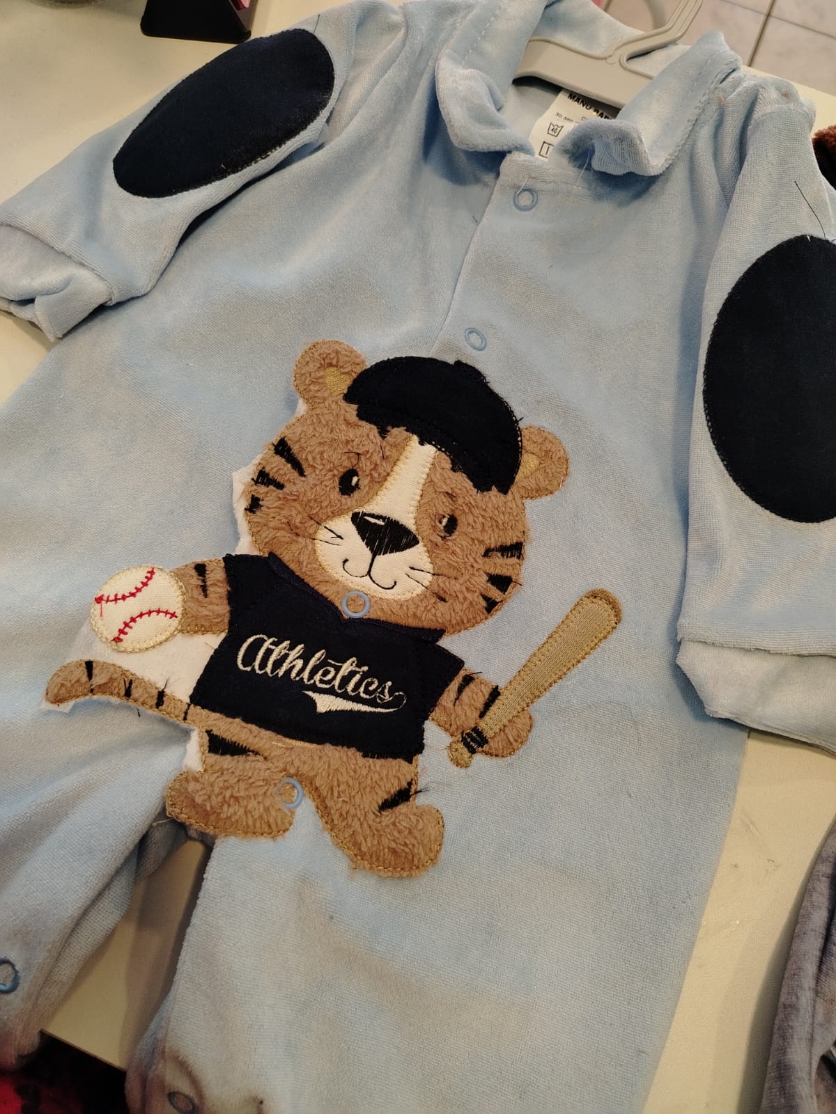Macacão bebê Plush Tigre 'Athletics' Manu Baby's Ref. 032 Tam G - Imagem 3