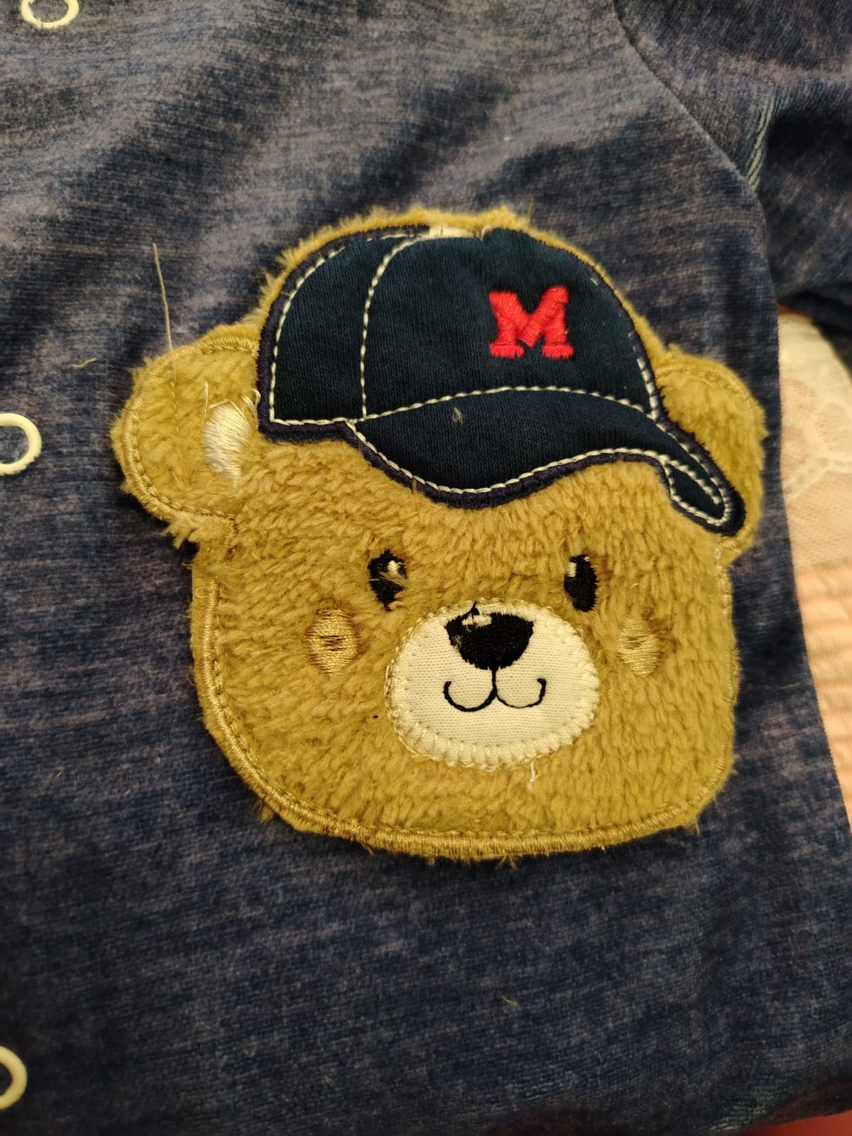 Macacão bebê Plush Urso com Boné Manu Baby's Ref. 033 Tam G - Imagem 4