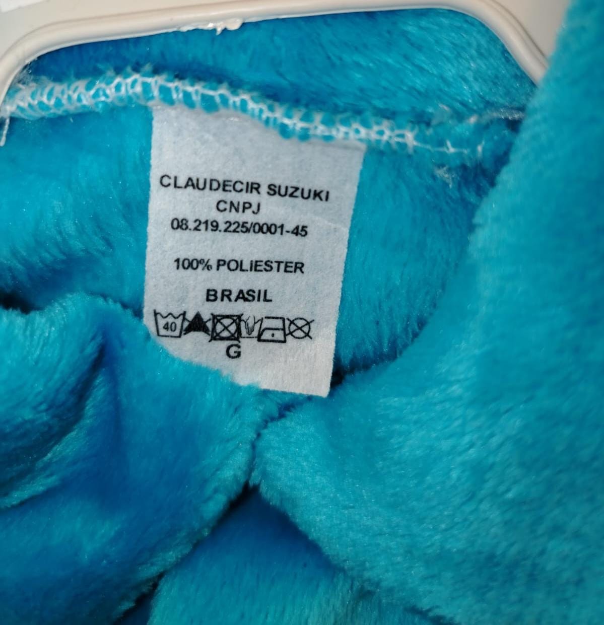 Macacão Infantil Plush Azul 040 Tamanho G - Imagem 4