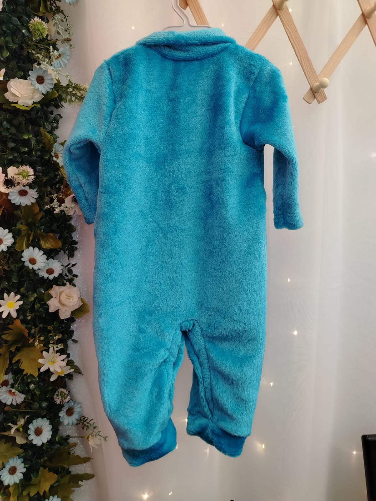 Macacão Infantil Plush Azul 040 Tamanho G - Imagem 3