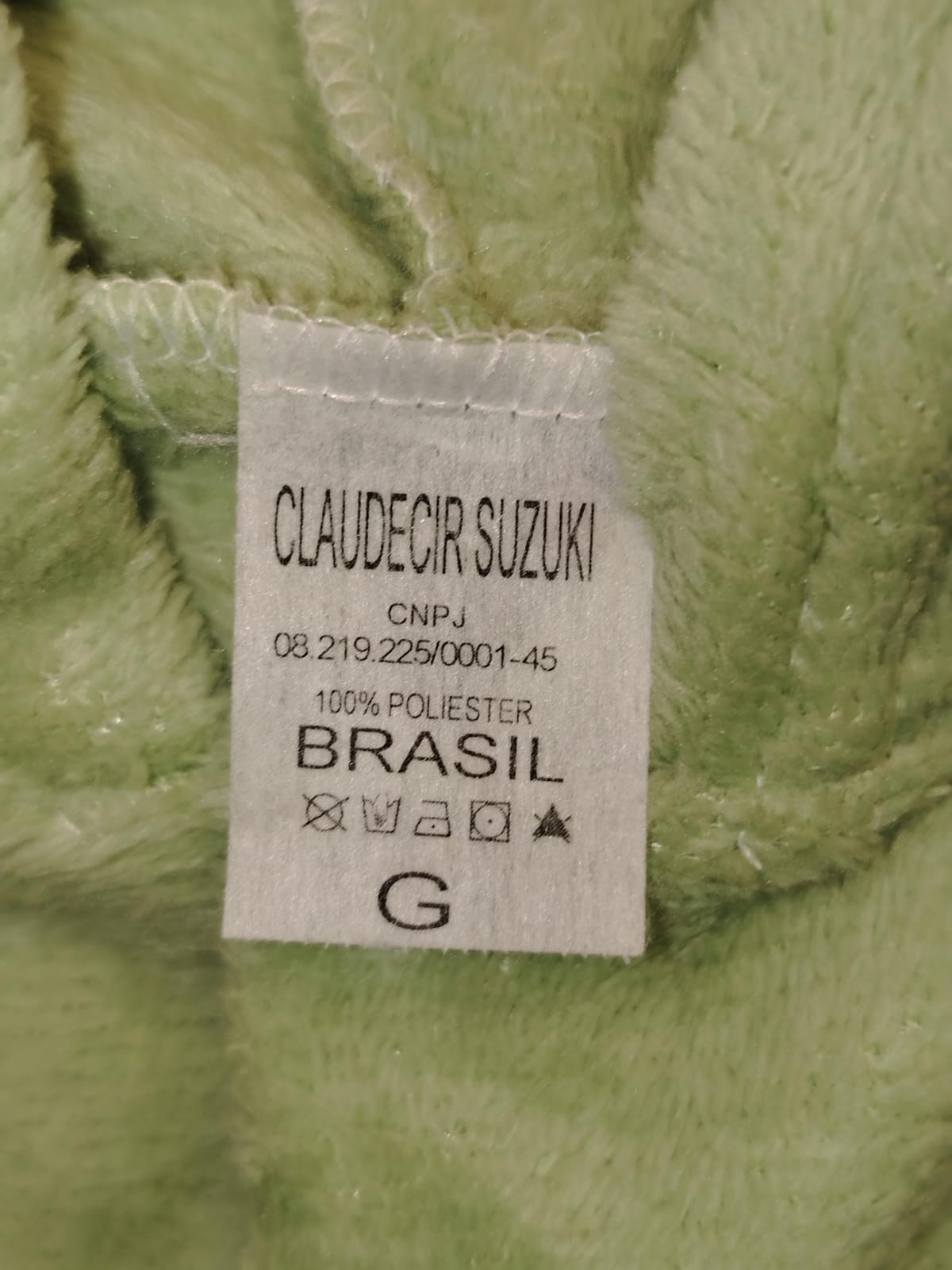 Macacão Infantil Plush com Capuz Verde 036 Tamanho G - Imagem 4