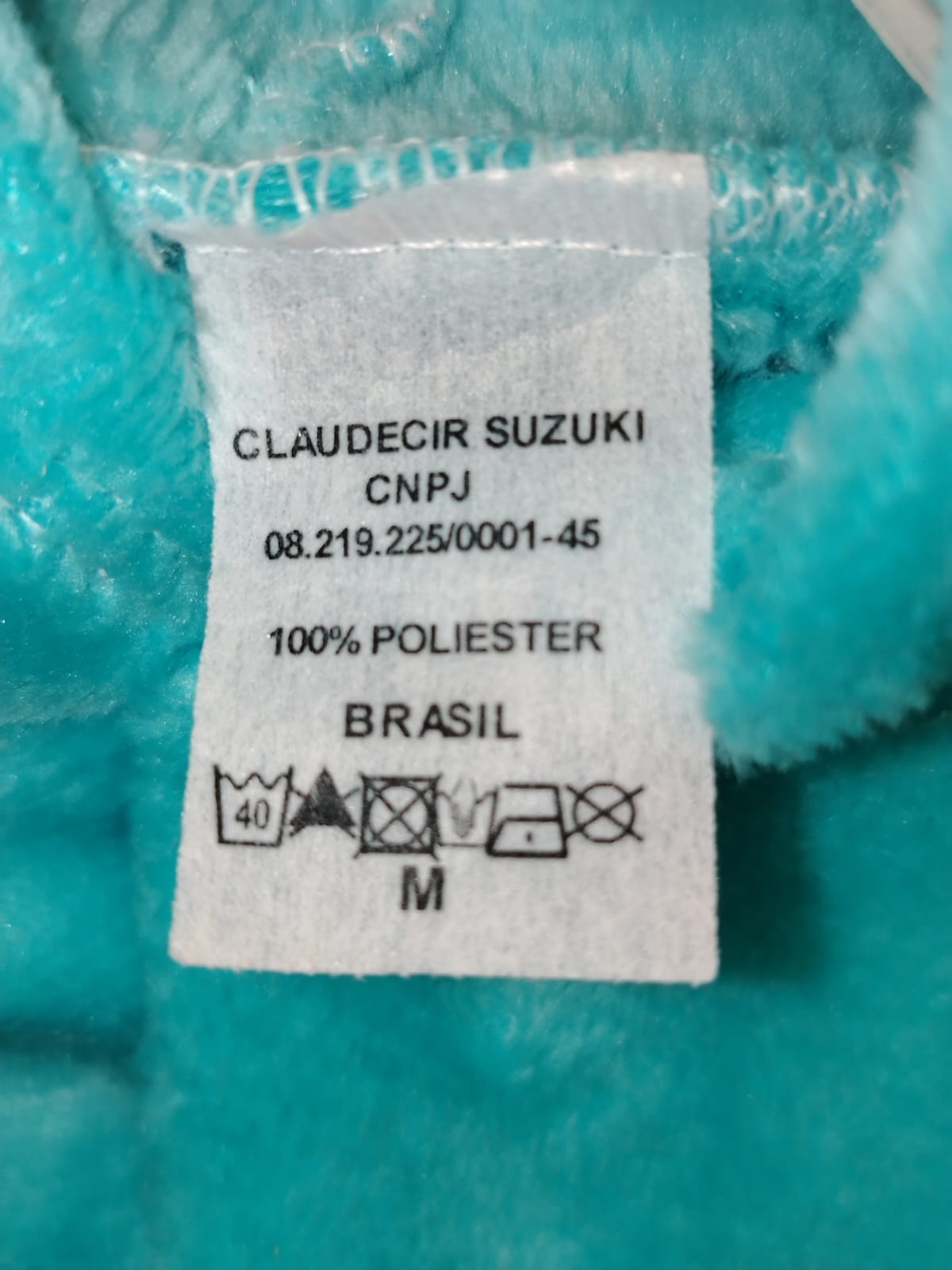Macacão Infantil Plush com Capuz Azul 034 Tamanho-M - Imagem 4