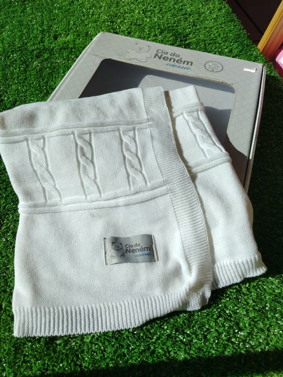 SAIDA MATERNIDADE 3PCS TRICOT CANELADO REF606004 BRANCO - Imagem 5