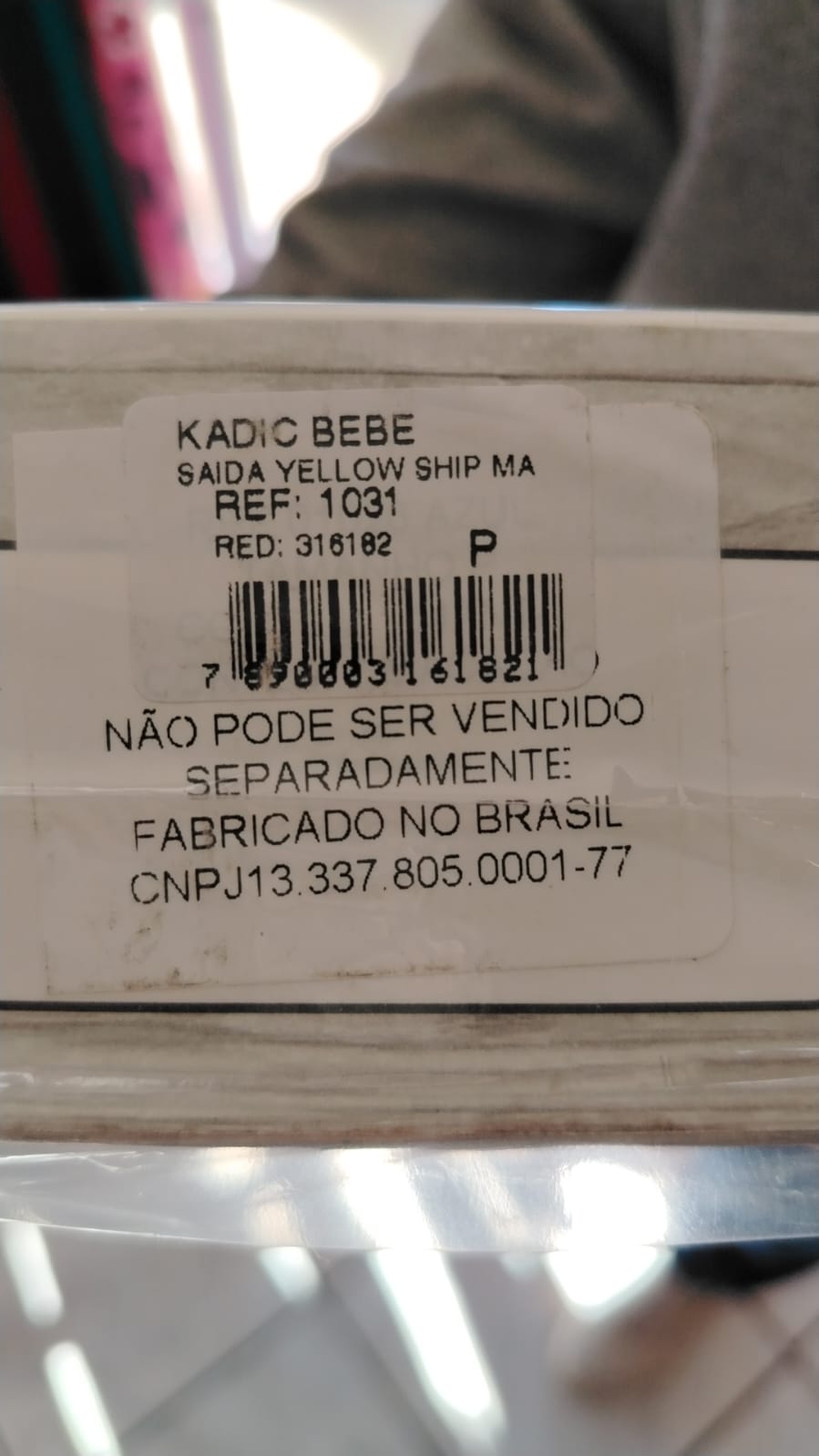 Saída Maternidade Yellow Ship Menino Azul Tamanho P - Imagem 5