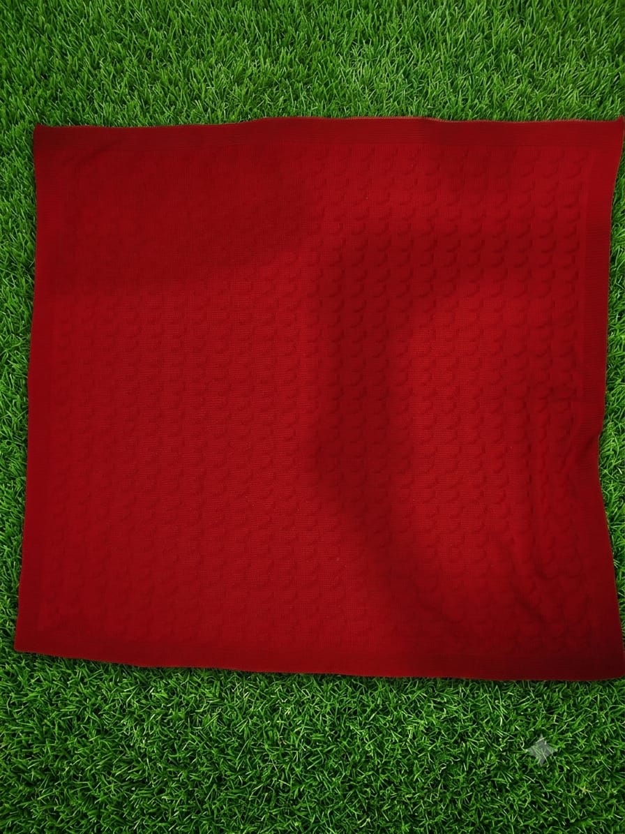 Saída Maternidade Vermelho Tricot Ternura 324011 Tamanho RN - Imagem 4