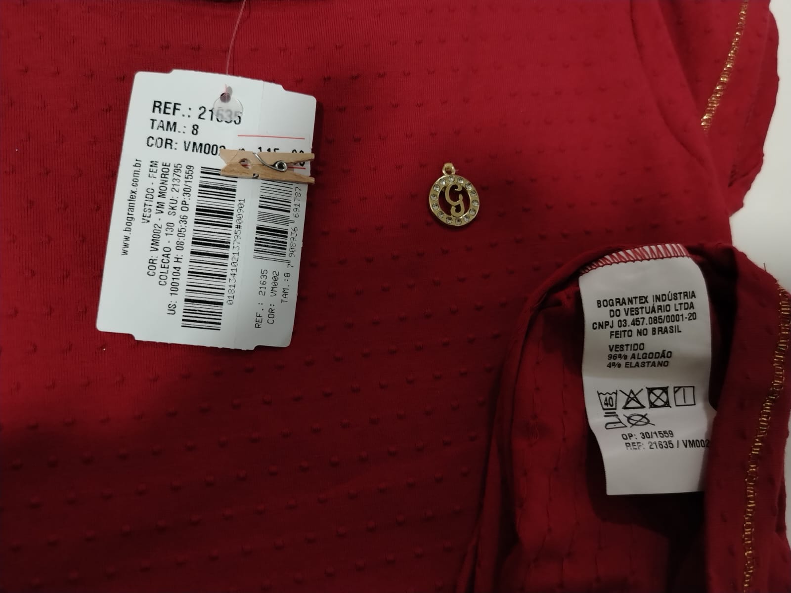 VESTIDO MC FIO BRILHO PIPOQUINHA 21635 TAMANHO 8 - Imagem 4