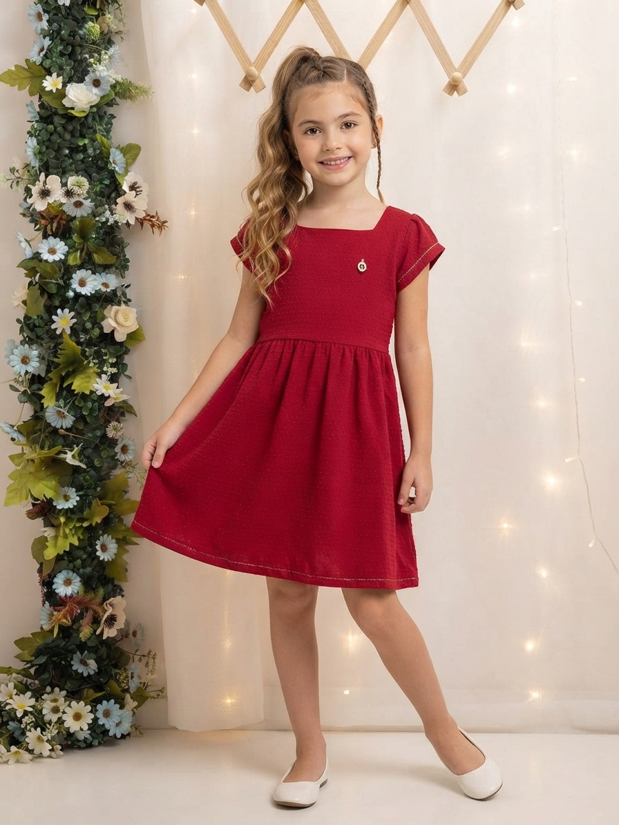 VESTIDO MC FIO BRILHO PIPOQUINHA 21635 TAMANHO 8
