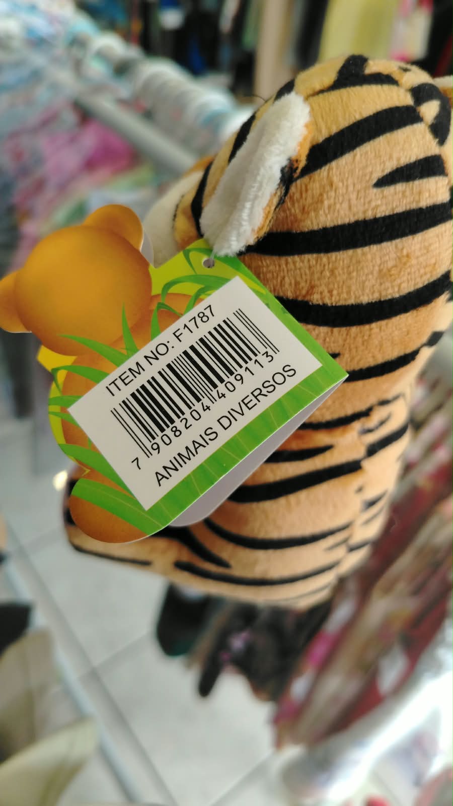 ANIMAIS PELUCIA SORT. 15CM 1787 FIZZY TIGRE P - Imagem 3