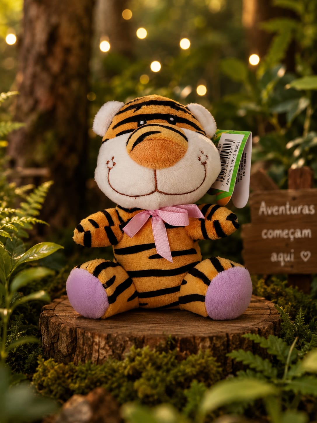 ANIMAIS PELUCIA SORT. 15CM 1787 FIZZY TIGRE P