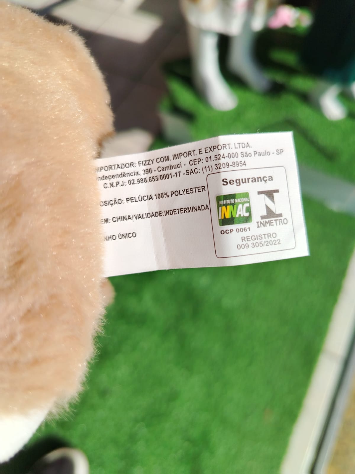 URSO PELUCIA 15CM RF.FC2607 FIZZY URSO MARROM - Imagem 4