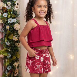Conjunto Infantil Menina Kely 1000566 TAMANHO 8