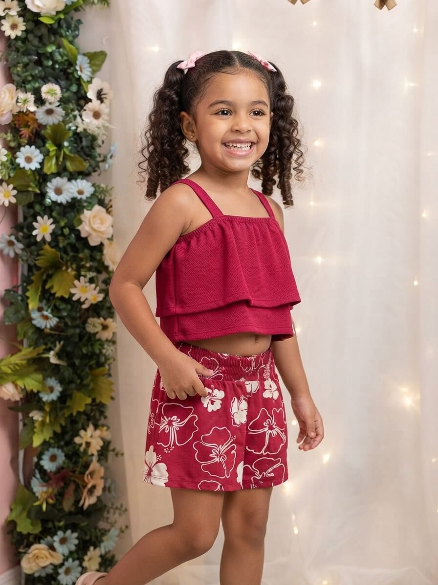Conjunto Infantil Menina Kely 1000566 TAMANHO 8
