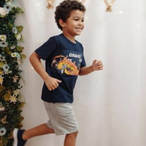 CONJUNTO MC ESTAMPADO 1001080 AZUL TAMANHO 8