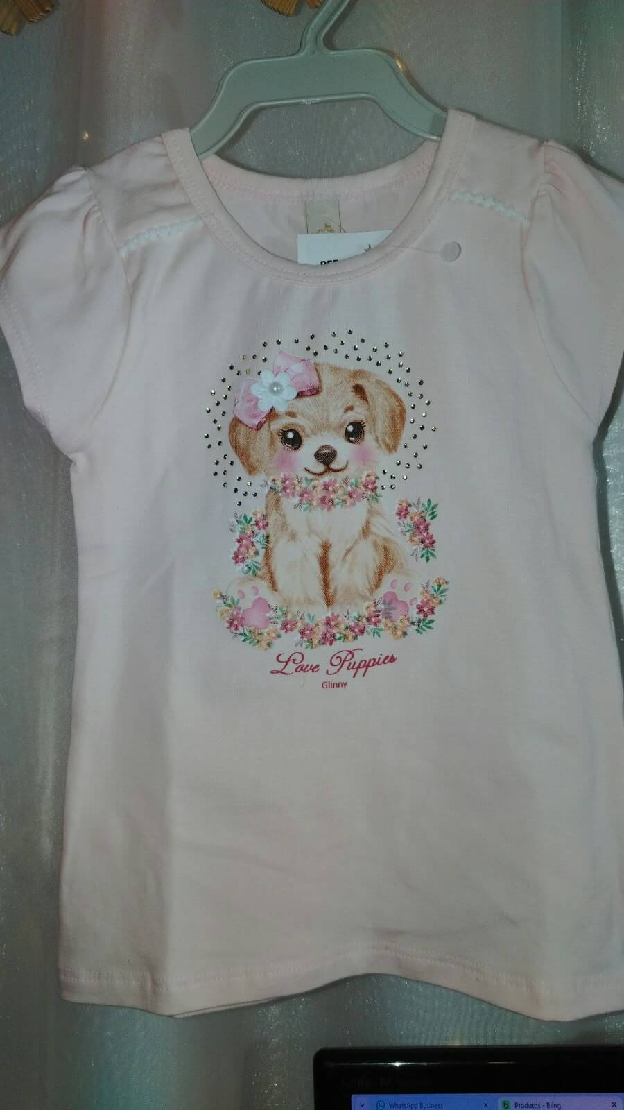 BLUSA MC CACHORRINHA STRASS 1AO3 REF21713 - Imagem 2